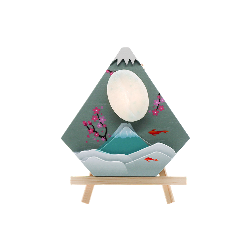 Japonská stolní dřevěná umělecká lampa Maihui-Wooden snow peak