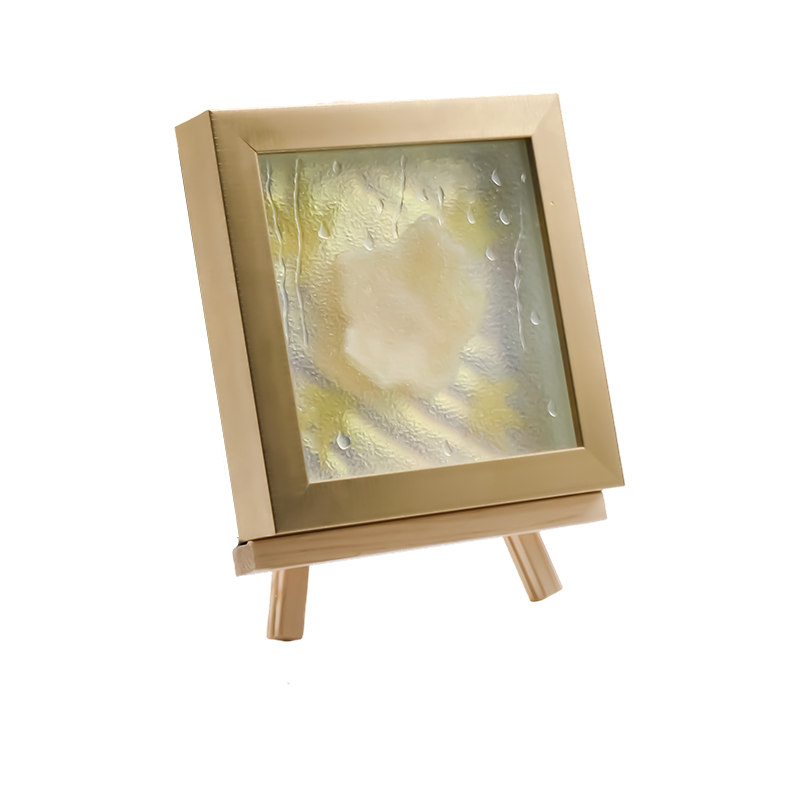 Čtvercový světle žlutý Maple Leaf Art Light - Maple Frost
