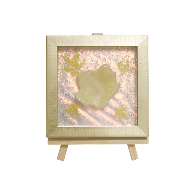 Čtvercový světle žlutý Maple Leaf Art Light - Maple Frost