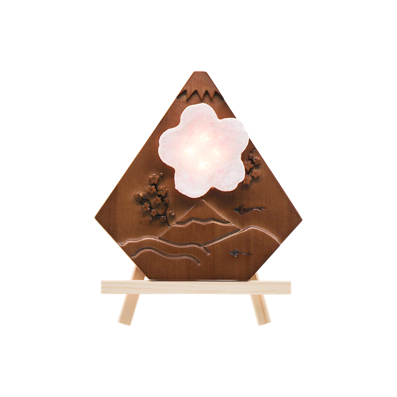 Japonská stolní dřevěná umělecká lampa Maihui-Wooden snow peak